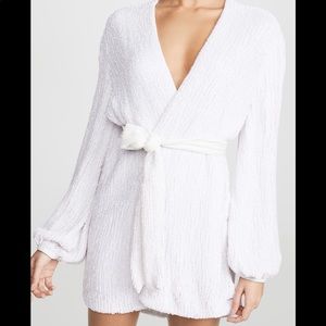 Retrofete white sequin dress XS new with tags